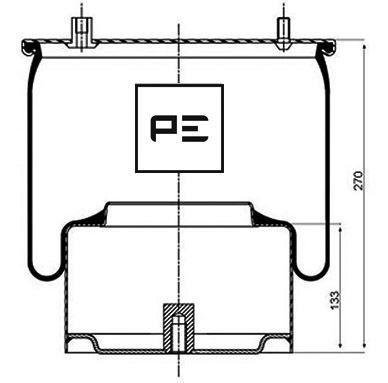 PE AUTOMOTIVE dėklas, pneumatinė pakaba 084.052-73A